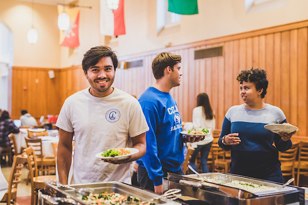 Students dining