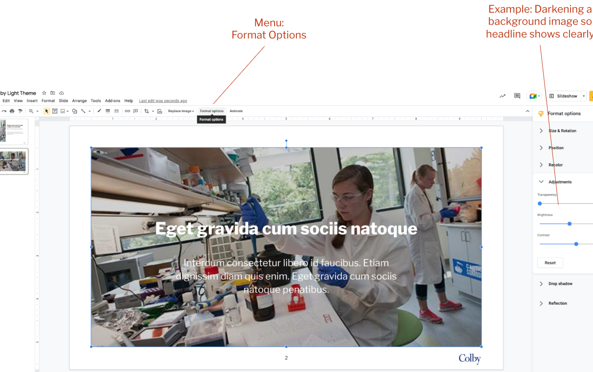 Google Slides screengrab